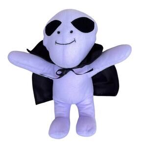 Vintage Alien Plush Stuffed Toy Lavender Purple Black Cape & Eyes Space Area 51